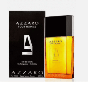Azzaro Pour Homme perfume and packaging.