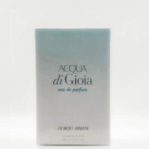 A box of acqua di gioia by giorgio armani