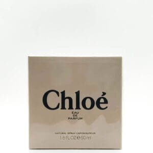 A box of chloe perfume on top of a table.