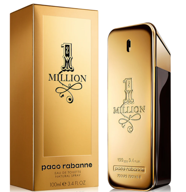 A bottle of paco rabanne 1 million cologne