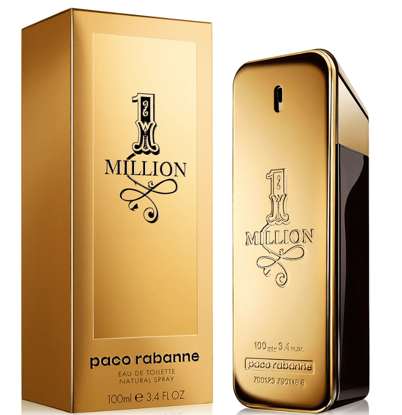 A bottle of paco rabanne 1 million cologne