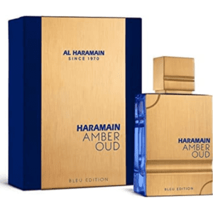 A bottle of perfume and its box