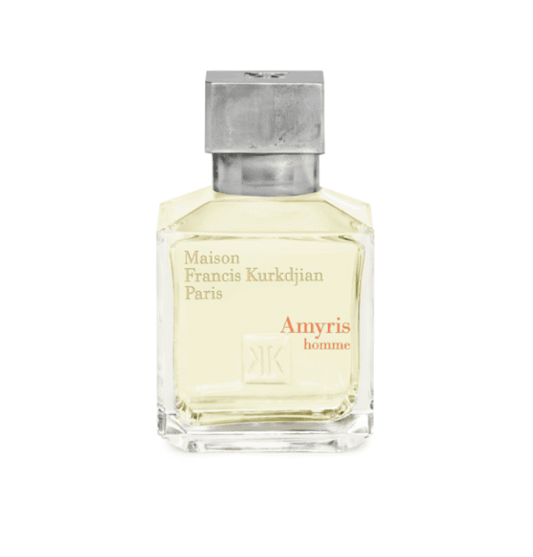 A bottle of perfume with the word " anyyie " on it.