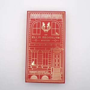 Red Ellis Brooklyn fragrance discovery set box.