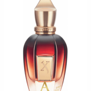 A bottle of perfume with the word " a ".