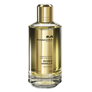 Mancera Roses Vanille hair mist bottle.