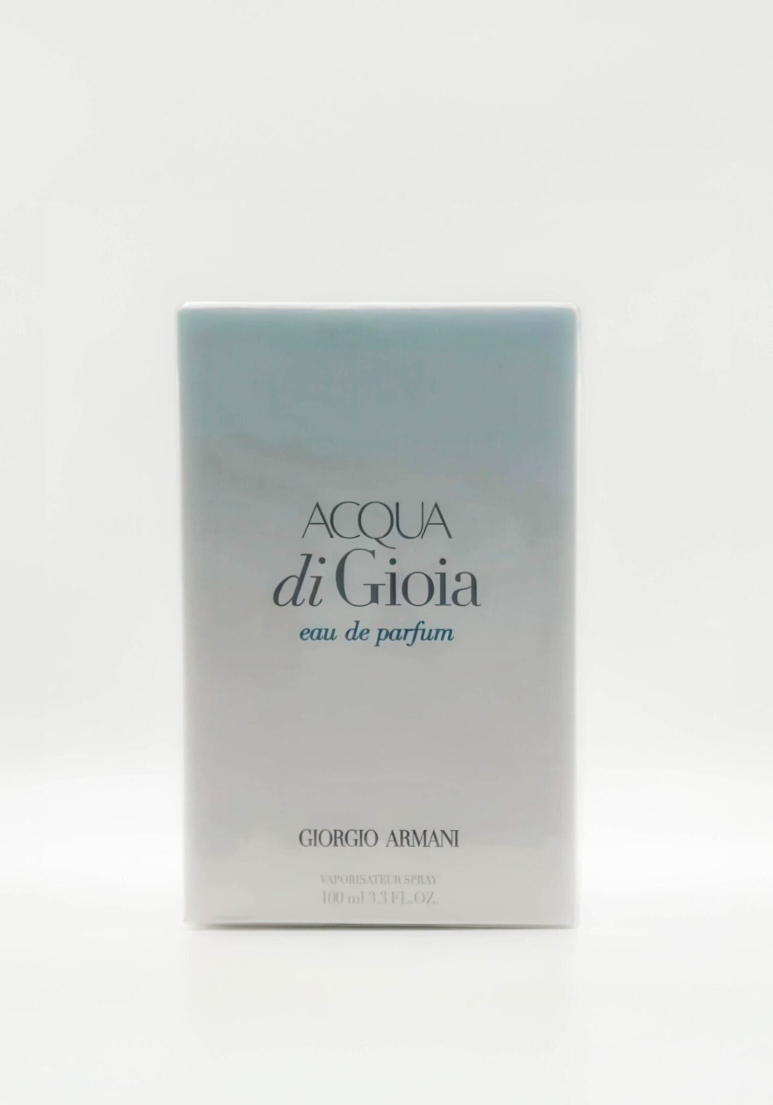 A box of acqua di gioia by giorgio armani